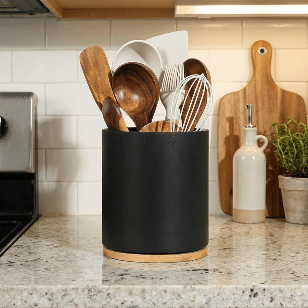 Farmhouse Style Kitchen Utensil Holder Wooden Chopstick Cage Utensil Storage Box  Chopstick Storage