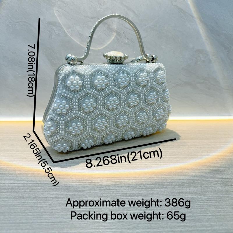 Retro Perlenbeutel Kleine Handtasche Hand-Held Handtasche Damen Cheongsam Tasche Hochzeit Vielseitige Umhängetasche