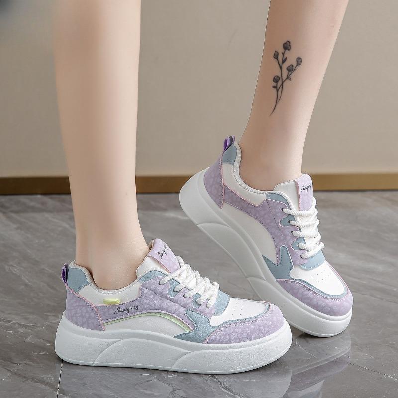 Fashion Women Shoes 2025 Autumn New Fashion Versatile Casual Board Shoes Women Platform Comfortable Sneaker Womens Vulcanized Shoe