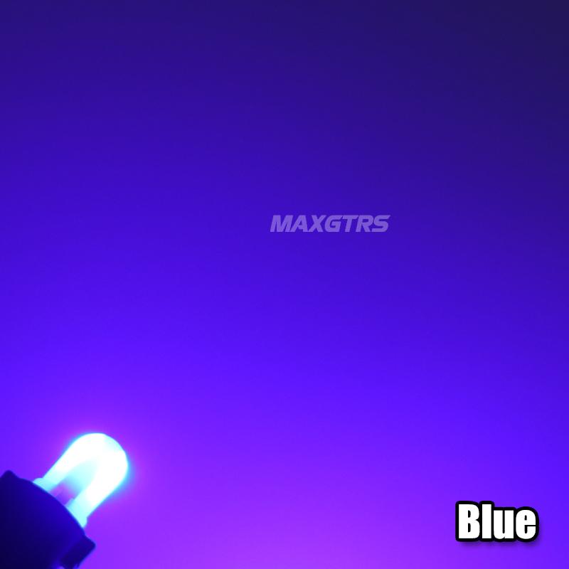 

MAXGTRS 10pcs/20pcs T5 74 W1.2W W3W Super Bright LED Auto Wedge Gauge Dashboard Lamp Car Warning Indicator Indicator Instrument Light Cluster 10 pieces---12V синий