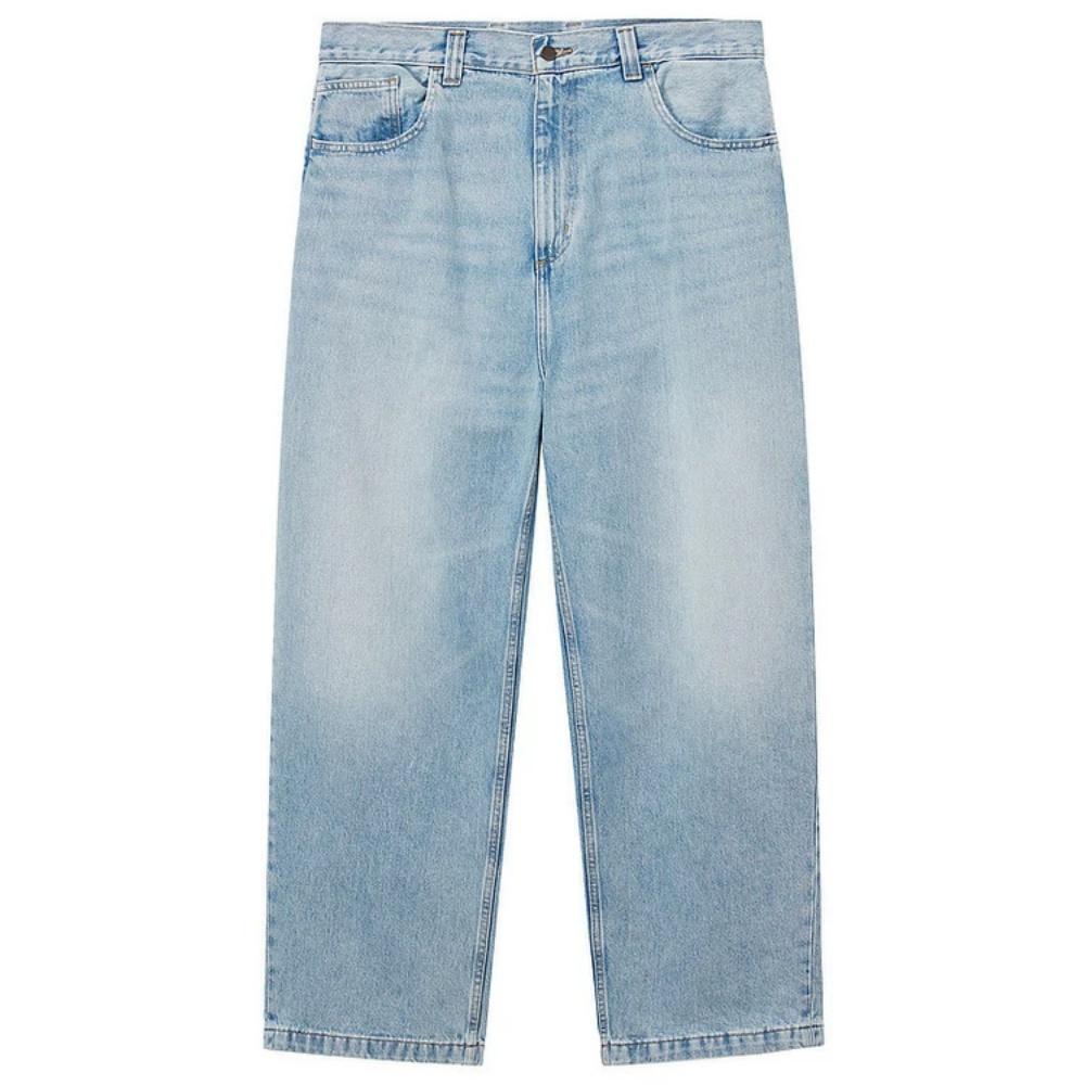 Carhartt WIP Classic Square Label Distressed Wide-Leg Baggy Jeans Men Jeans CHXJN035893AR