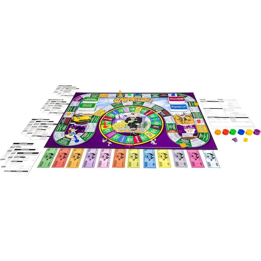Cashflow Spanish Board Game with Message from Robert Kiyosaki Designed for Up To 6 Players Engaging and Educational Financial L