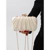 Popular Pleated Satin Luxury High-end Dinner Women's Bag Tree Branches Pleated Evening Dress Clutch Bag