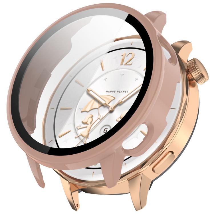 

Захисний чохол для годинника PC із загартованим склом For OnePlus Watch 3 43mm рожевий