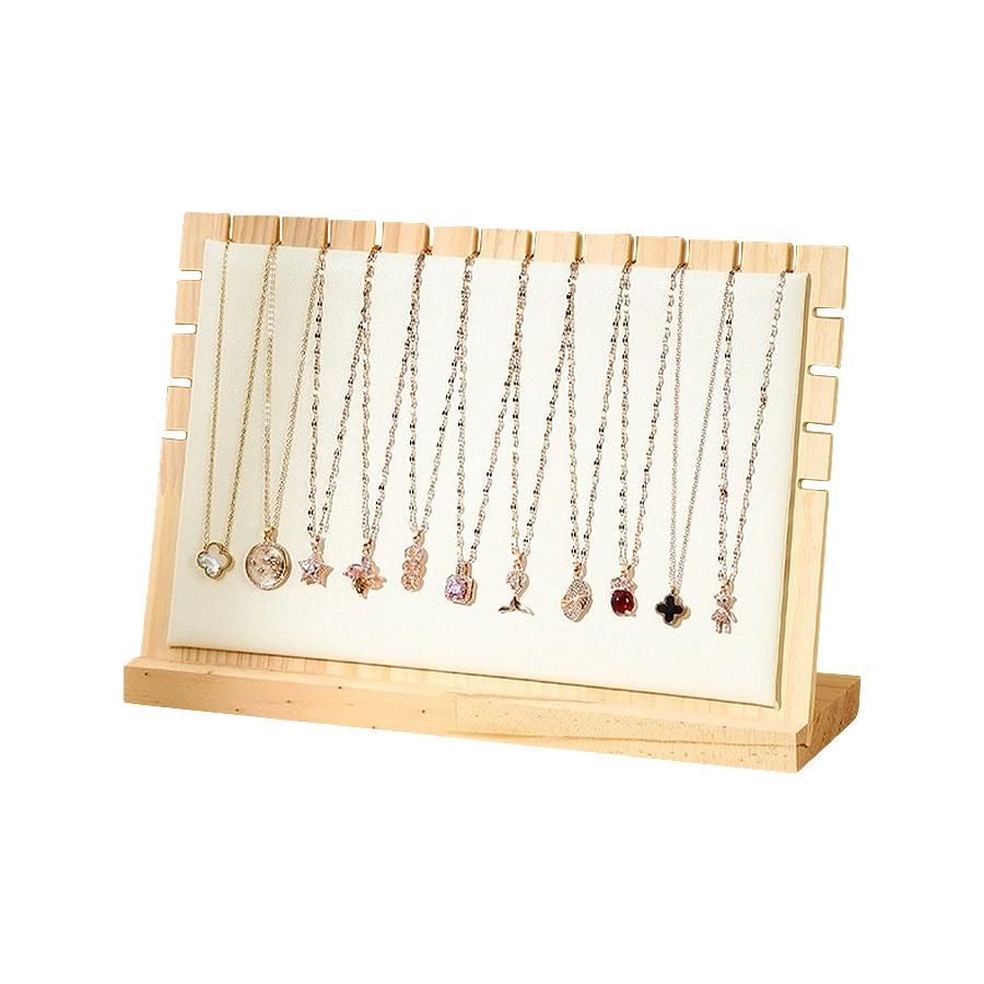 Creative Solid Wooden Necklace Frame Fashion Jewelry Display Frame Pendant Support Jewelry Display Props