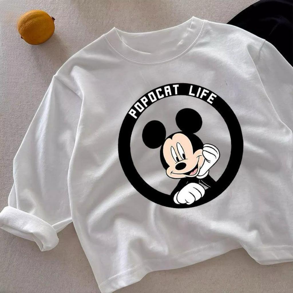 Trendy Spring & Autumn Kids' Cotton Long Sleeve T-Shirt - Cute Design for Boys & Girls