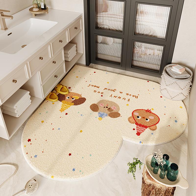 

Милый стиль коврик для пола коврик для пола в ванной коврик для двери ванной износостойкий и противоскользящий 60 * 60cm
