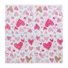 Einweg-Partyservietten, doppellagig, 20 Stück/Packung, Liebes-Herz-Muster