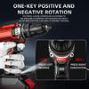 21V Multifunctional Handheld Electric Drill & Screwdriver with Lithium Battery for Home Renovation
