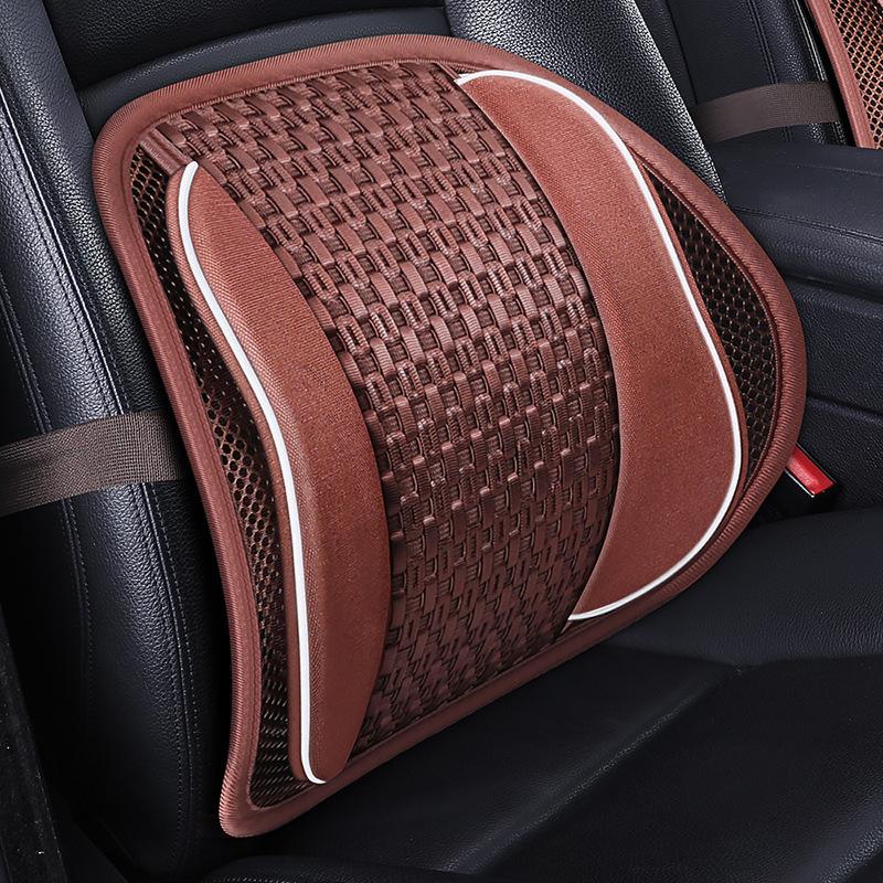 

Car Lumbar Support Summer Mesh Breathable Massage Seat Back Office Multi-use Waist Cushion Universal for Car Interior