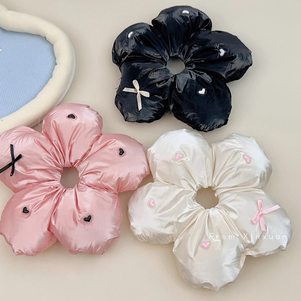 Fashionable Bread Bowknot Hair Band Adorable Flower Bread Hairband with Bowknot Soft and Comfortable Hair Tie Charm