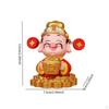 God of Wealth Ornament ,Statue, Resin Feng Shui Sculpture Decor for Year Bedroom Spring Festival