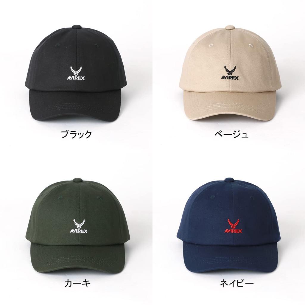 Logo Baseball Adjustable Belt LL [Avirex] Men's Cap, Embroidered, Cap, Unisex, Size, Included, Navy,