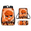 Incredibox Cartoon Pattern Backpack Shoulder Bag Pencil Case Three Set Piece