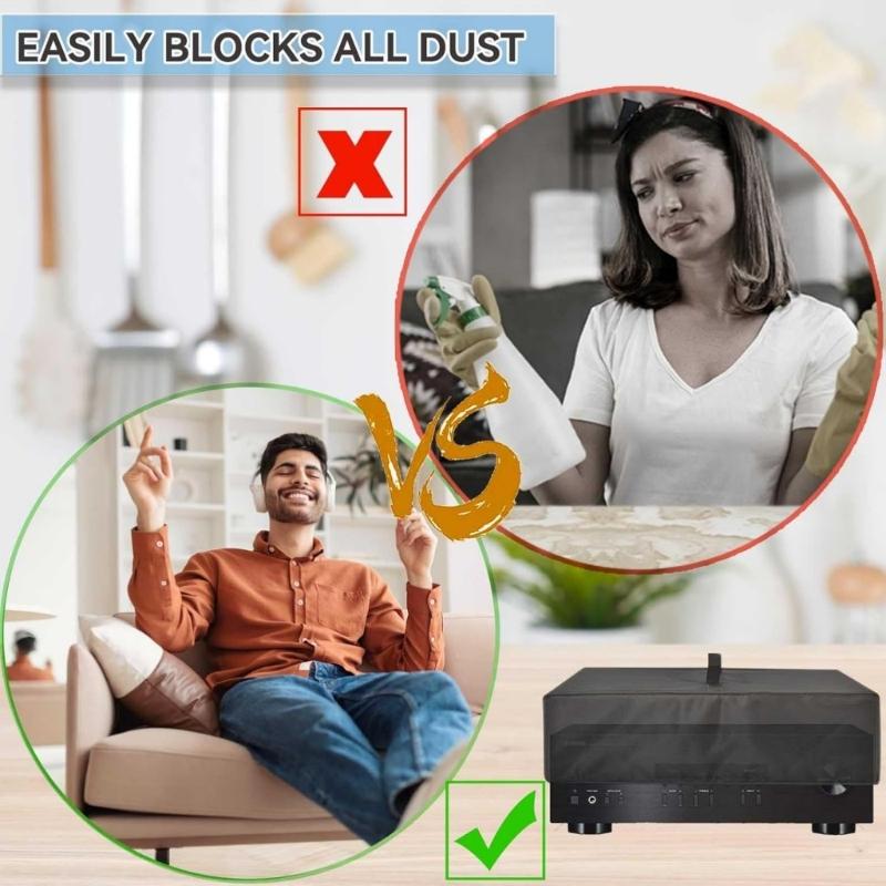Protective Dustproof Auditory Receiver Cover for Home Theater Receivers Easy Access for STRDH190/STRDH590 5.2Ch