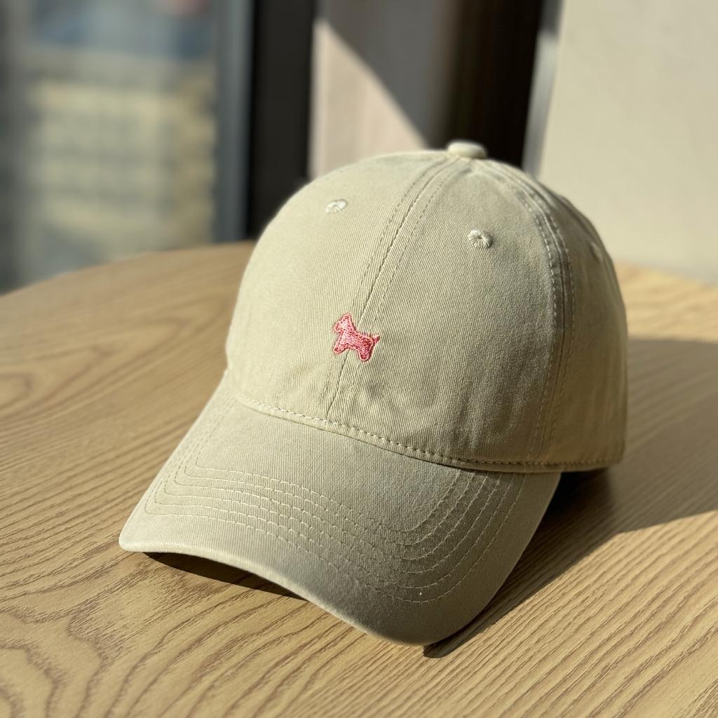 New cute cartoon pony embroidered baseball cap for women, soft top sunshade, versatile couple's cap, makes the face look smaller and trendy