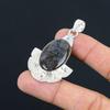 Friendship Day Deal Natural Solar Moss Agate Unique Wife Pendant Sterling Silver