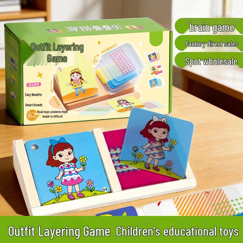 Geometric Stacking Puzzle: Early Education Toy for Kids
