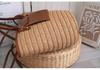 European & American Retro Women's Handmade Woven Straw Shoulder Bag, Casual Vacation Style