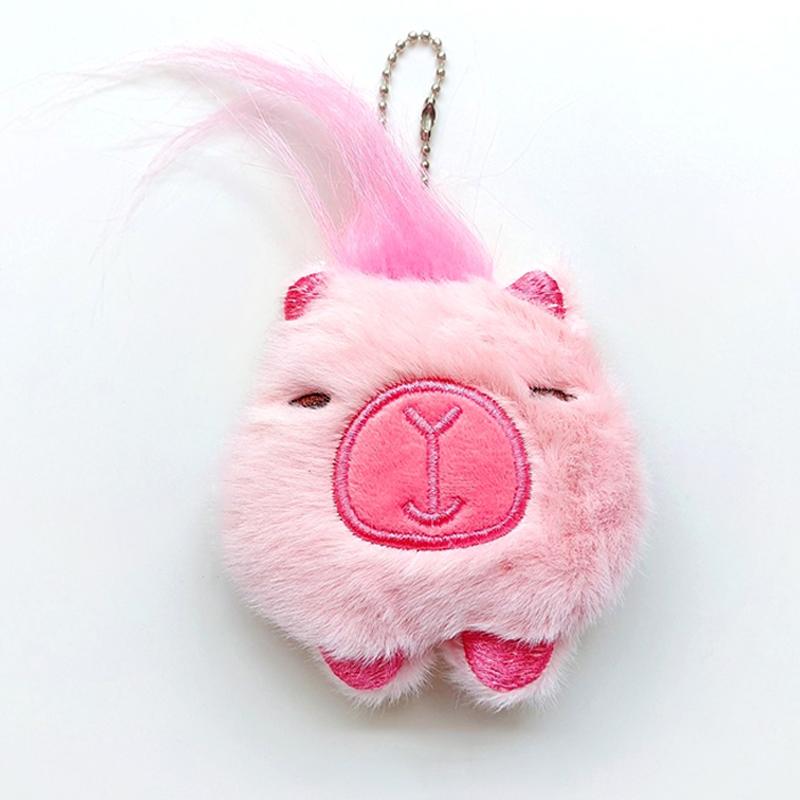 

Плюшевая игрушка Капибала, кулон с изображением капибары, мягкая кукла, брелок для ключей, кольцо для ключей, рюкзак, сумка, декор