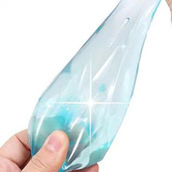 Transparent Rhinestone Squeeze Toy Anxiety Relief Polyhedron Sensory Toy Anti-anxiety Soft Stress Ball Students Office Workers Gift