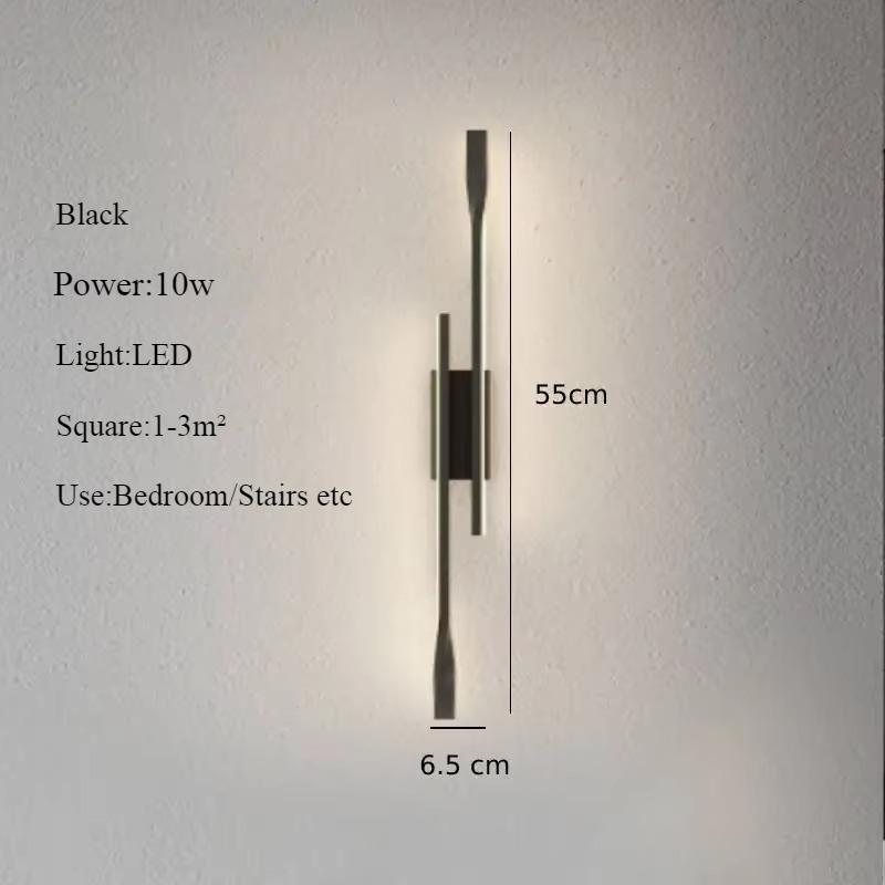 מנורת קיר LED יוקרתית גוף תאורה פנימי תאורת חדר שינה ליד המיטה מסדרון סלון קישוט בית מודרני גופי קיר