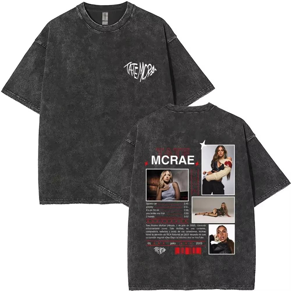 Tate McRae So Close To What I Think You Know What This Is Vintage Washed T Shirt Mens Women Miss Possessive Tour Tshirts
