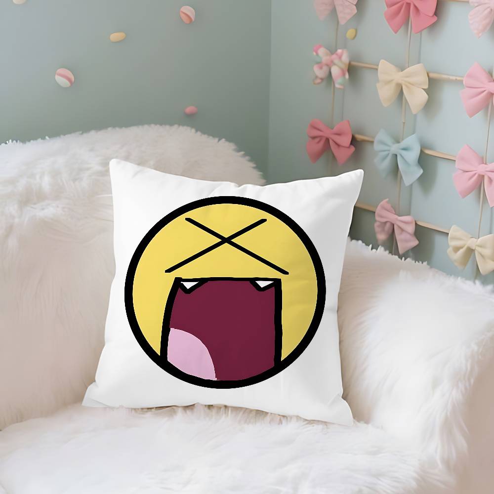 Funny EEpic Face Case Plush Fabric Soft Pillowcase Double Sided Print Cushion Cover Household Gifts