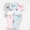 ANGEL DEAR (Official Japanese Product) Baby Gift, Security Blanket, Towel, Swaddle Blanket, Animal Blankie, Pink Bear, Kids Pink