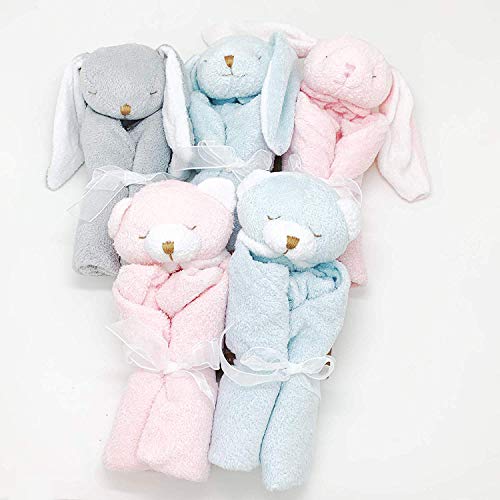 ANGEL DEAR (Official Japanese Product) Baby Gift, Security Blanket, Towel, Swaddle Blanket, Animal Blankie, Pink Bear, Kids Pink