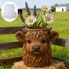 Artistic Silicone Cow Mold for Plant Pot Resin Crafts Home Decoration Mould Decorative Planter Making Tool