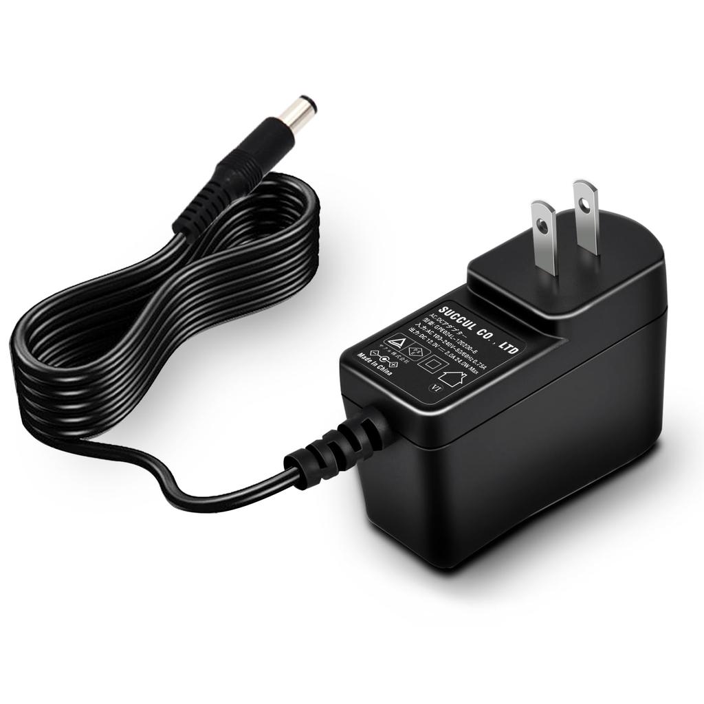 SUCCUL AC-adapter, 12V 2A, OEM-produkt, Senterpositiv, Switching-type, 24W utgang, 5,5 mm ytre diameter (2,1 mm indre diameter) Utgangsplugg, PSE