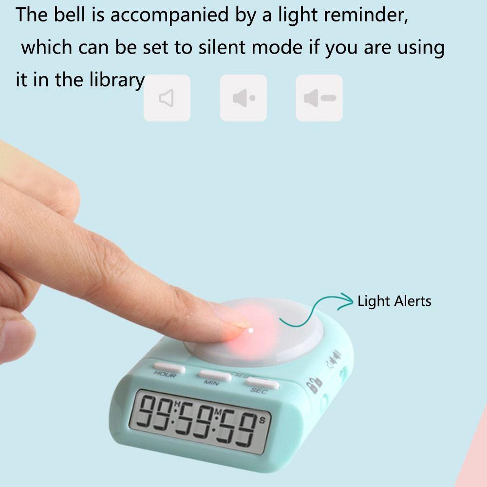 45° Display LCD Screen Electronic Countdown Timer Security Lock Visual Alarm Clock Timer  Kid