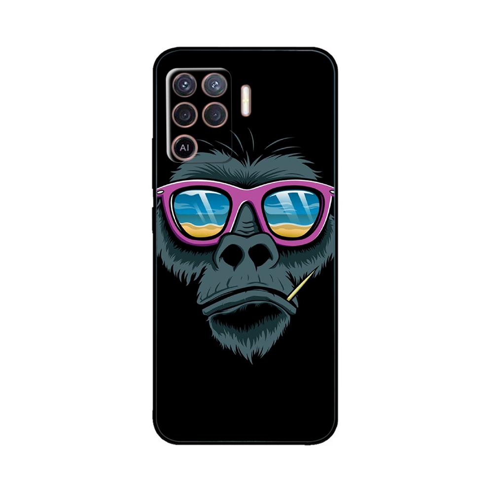 Cover per OPPO Reno 5 Lite Custodia Morbida in Silicone Fiori Bumper per OPPO Reno 5 F oppoA94 4G Custodie Reno 5 Lite Custodie per Telefono
