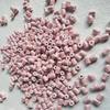 Perline in Ceramica Dipinta Tulipano e Farfalla Rosa Retrò per Braccialetti e Collane Fai da Te
