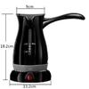 Portable Electric Coffee Pots Stainless Steel Tea Home Office Coffee Maker Percolator Filter 3 Cups Pot Kitchen 250ml