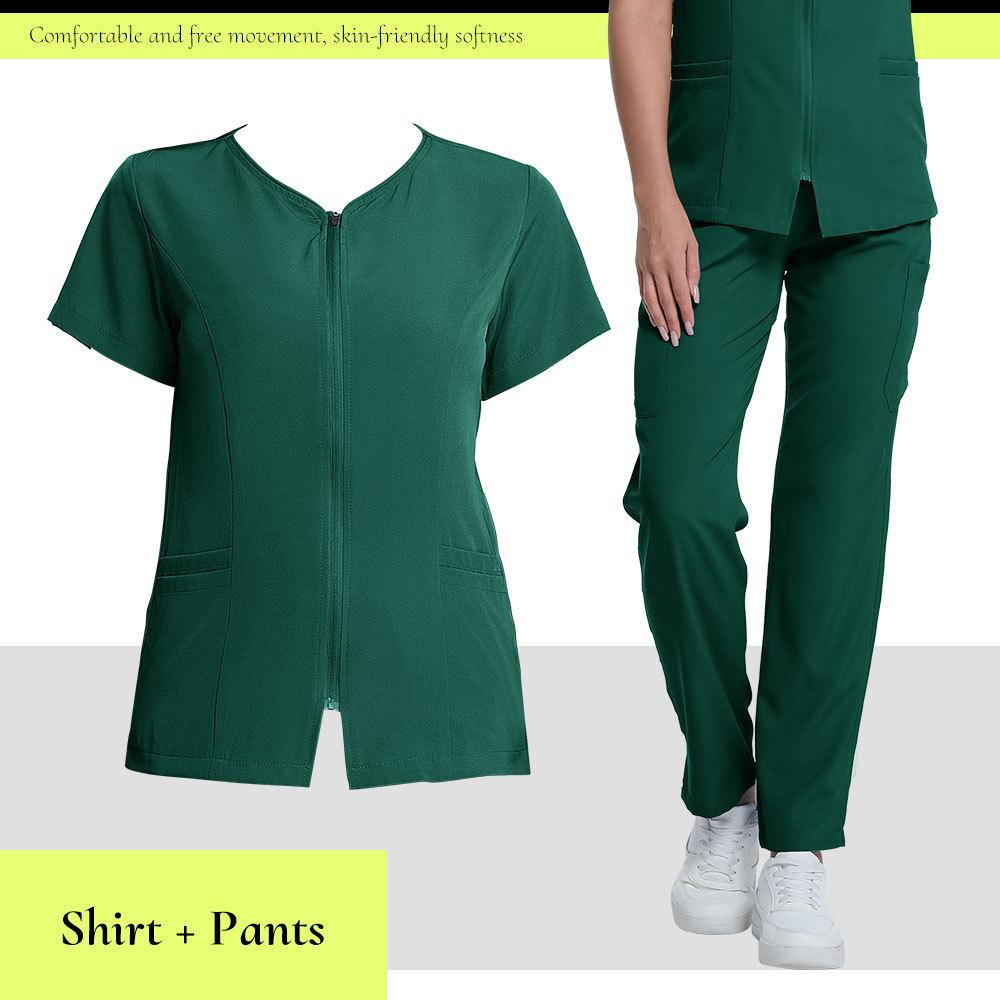 Women's Breathable Sweat-Absorbent Scrub Suit for Oral Hospital 