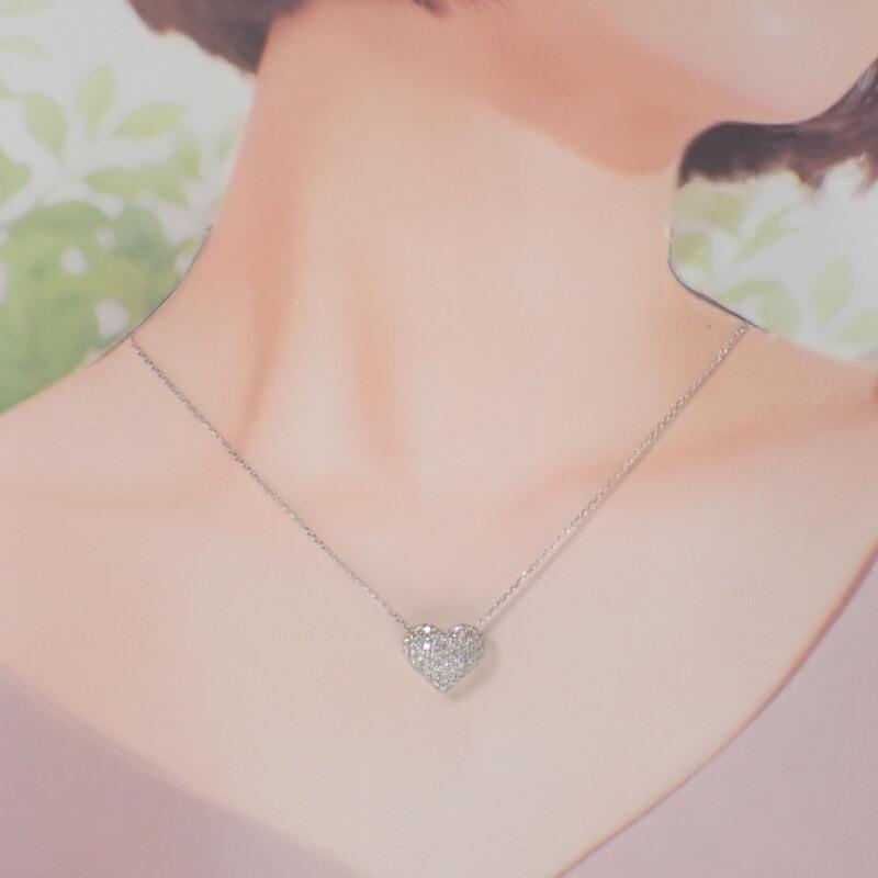 no brand  Necklace K18 white gold Women