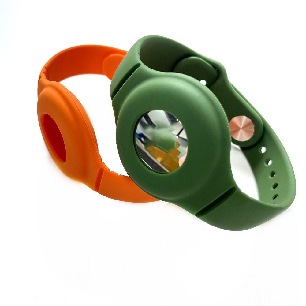 Anti-lost Tracker Holder Lightweight Children Locator Colorful Wrist Strap for AirTag Kid