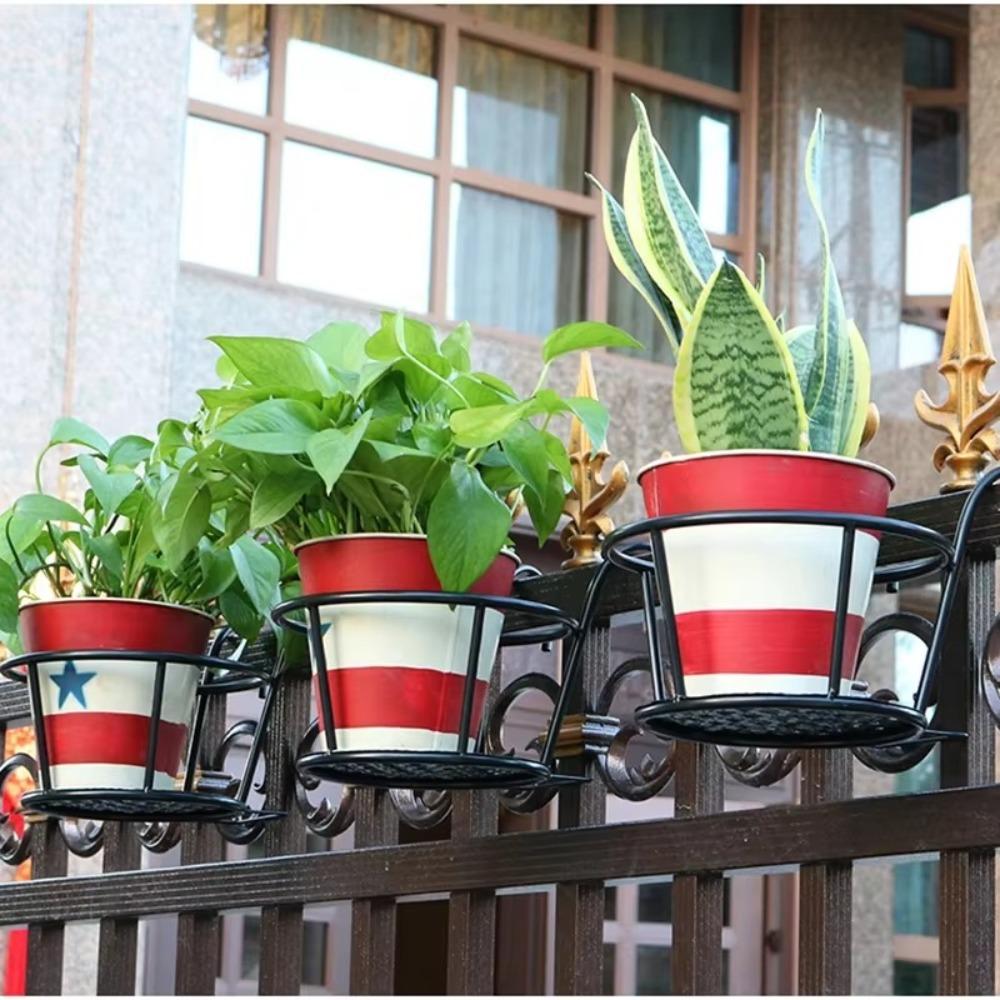 Garden Decoration Hanging Flower Stand Durable Hanging Suspension Rack Basket New Flower Pot Rack