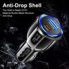 Car Charger Dual-Port 60W Fast Charging QC5.0 USB + PD Portable Car Charger Adapter For Huawei For Samsung For IPhone M7G3