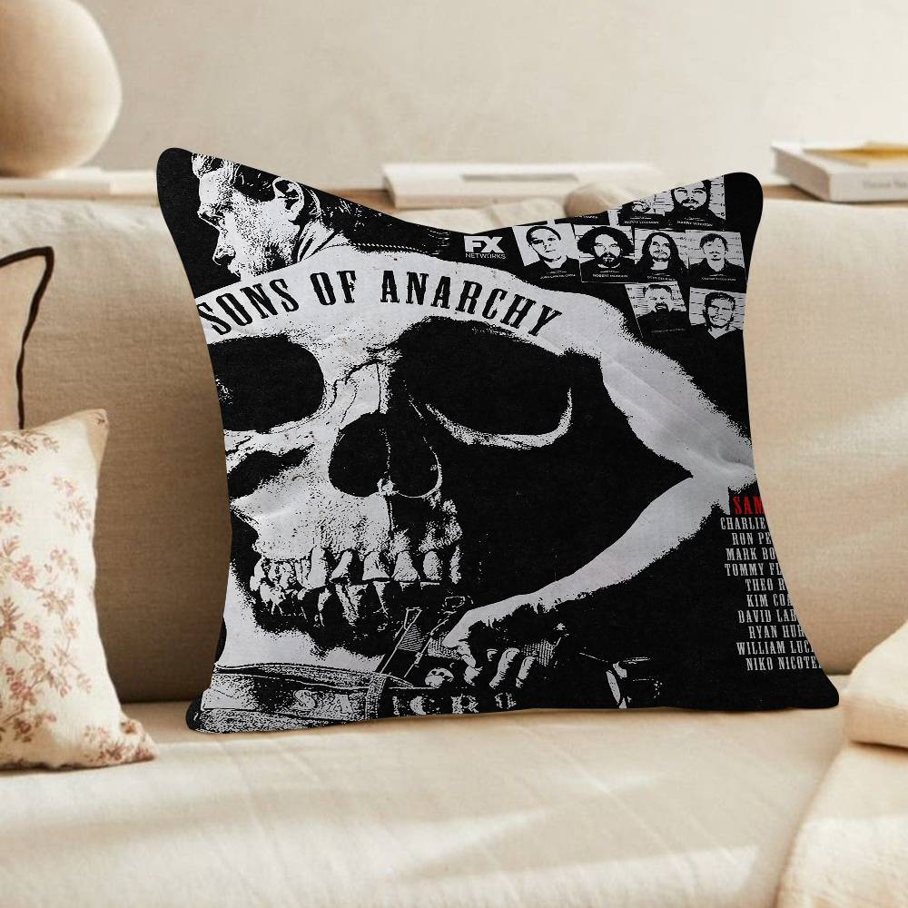 PC SSons of AAnarchy Cushion Cover Inches Farmhouse Decor Home Throw Pillow Covers for Couch Decorations