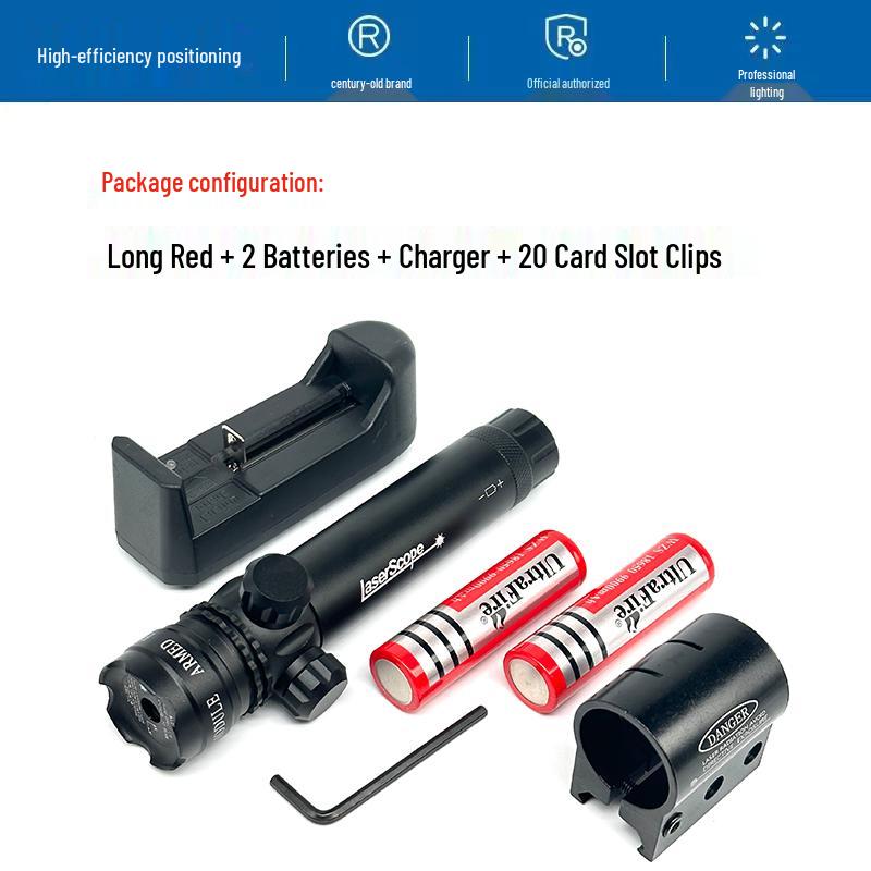 Green Laser Sight: Shockproof, Waterproof, 360° Adjustable, Infrared, Long-Range Outdoor Use