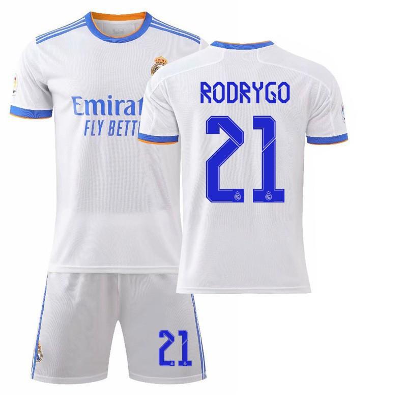 21-22 Home White 9 Benzema 10 Modric 7C Ronaldo Jersey 20 Vinicius Football