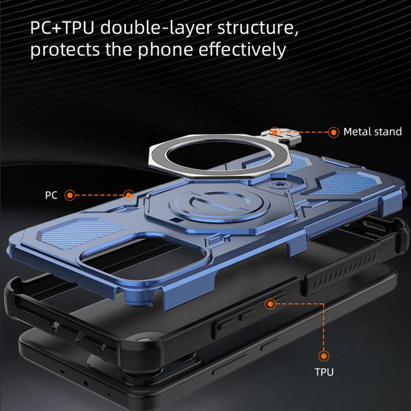 Luxury Magnetic Armor Case For Oppo Reno14 Pro Cases Oppo Reno14 14 Pro 5G Cover Bumper Magsafe Wireless Charging Phone Cover