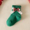 Bow Calf Sock Cotton Christmas Hosiery New Princess Socks  Kids