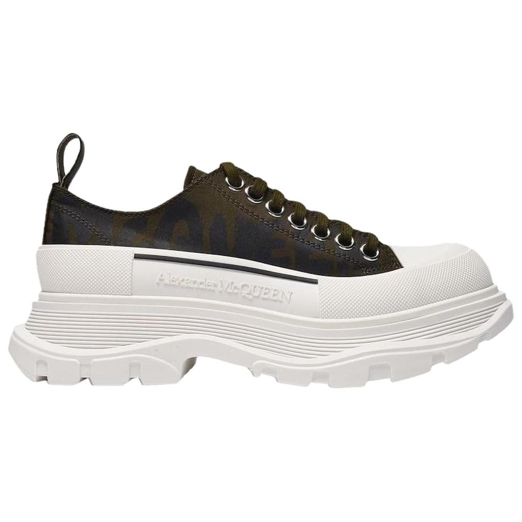 Alexander Mcqueen Tread Slick Sports Low Top Platform Shoes Women's Olive Green 676711W4RQ23307
