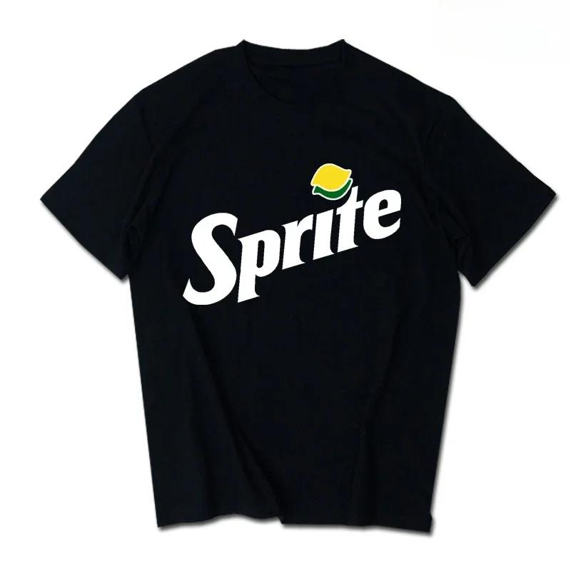 2026 Sommer Neue Trendmarke INS Pepsi Cola Gemeinsames T-Shirt Sprite CocaCola Unisex und Unisex Locker Baumwolle Paare Kurze Ärmel