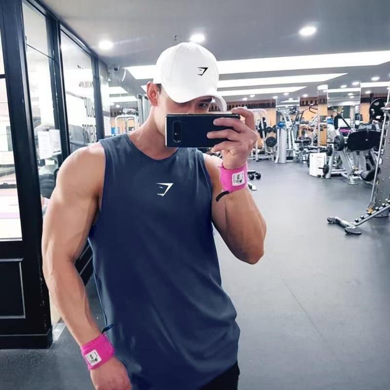 Gilet da Allenamento Senza Maniche Quick-Dry da Uomo Gymshark - Rete Estiva Girocollo