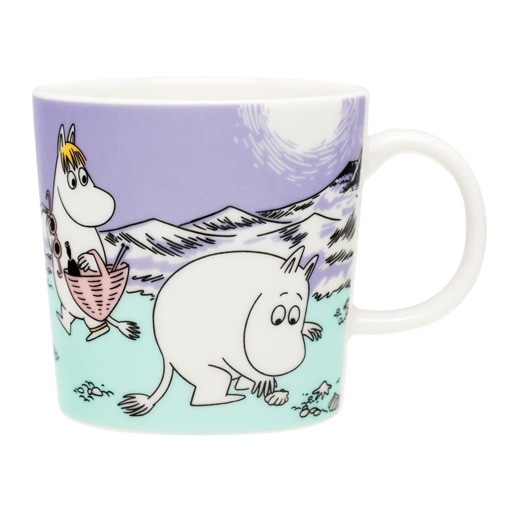 Moomin Arabia Beach Day 2025 Summer [Officially Imported] Mug, Purple, 0.3L